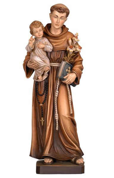12'' St. Anthony with child Wood Carve from Pema Art Studios