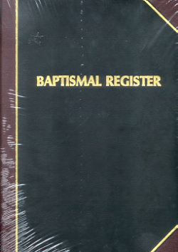 Church Record Book Baptism