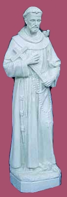 24 inch St. Francis - White Color Finish