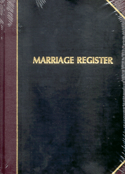Church Record Book Marriage
