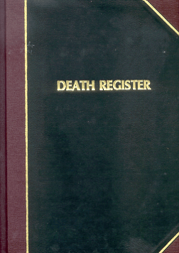Church Record Book Death